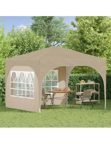 Tenda per feste a pop-up 290 x 290 x 245 cm Crema
