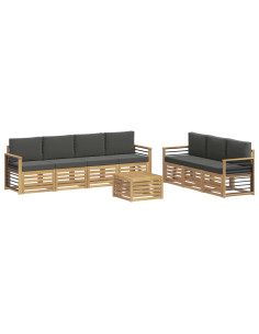 Set divani Legno di Acacia Massello 2