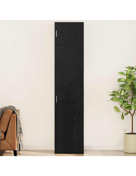 Credenza 3 pcs Rovere Nero