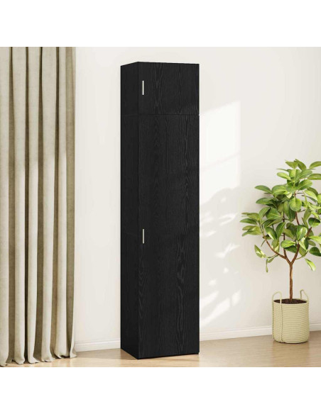 Credenza 3 pcs Rovere Nero