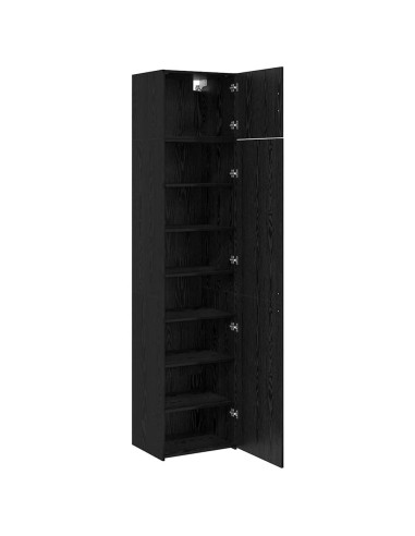 Credenza 3 pcs Rovere Nero
