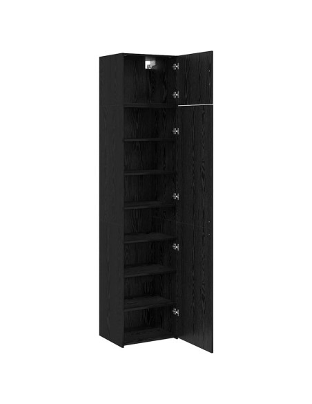 Credenza 3 pcs Rovere Nero