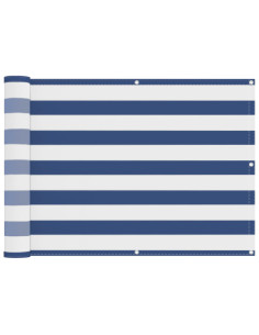 Schermo da balcone Blu e Bianco 75 x 200 cm 2