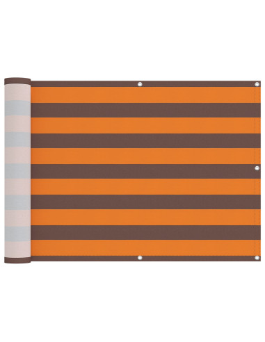 Schermo da balcone Arancione e Marrone 75 x 200 cm