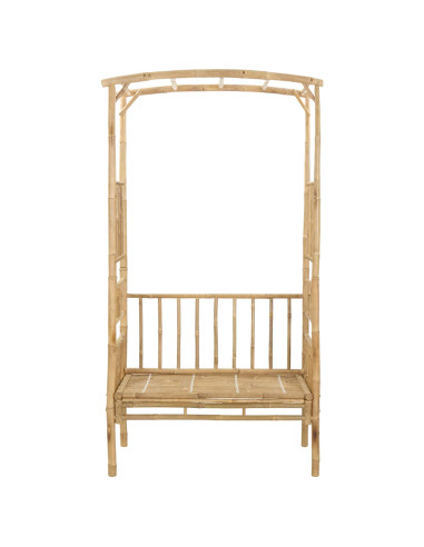 Arco da Giardino con Panchina Naturale 115 x 50 x 205 cm Bambù