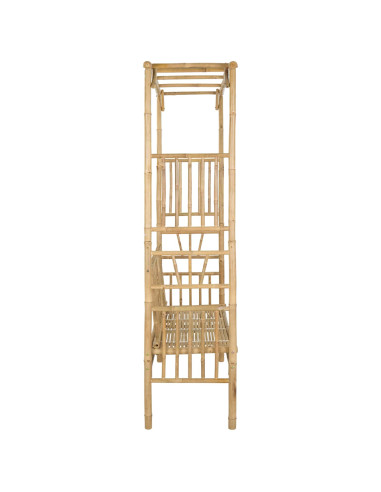 Arco da Giardino con Panchina Naturale 115 x 50 x 205 cm Bambù