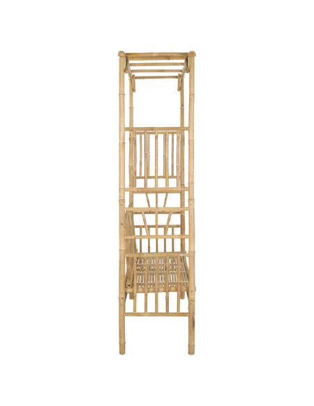 Arco da Giardino con Panchina Naturale 115 x 50 x 205 cm Bambù