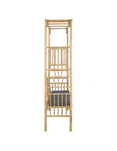 Arco da Giardino con Panchina Naturale 115 x 50 x 205 cm Bambù