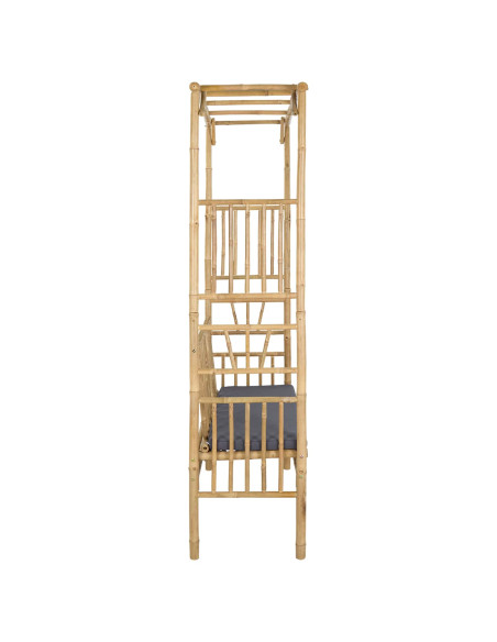 Arco da Giardino con Panchina Naturale 115 x 50 x 205 cm Bambù