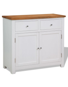 Credenza 90x33,5x83 cm in Massello di Rovere 2