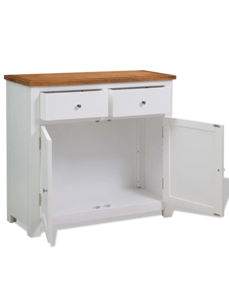 Credenza 90x33,5x83 cm in Massello di Rovere
