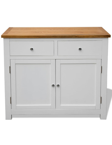 Credenza 90x33,5x83 cm in Massello di Rovere