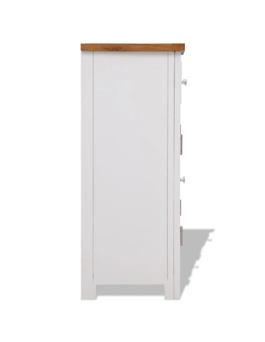 Credenza 90x33,5x83 cm in Massello di Rovere