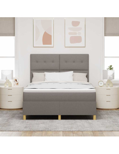 Letto a Sorgente LED con materasso Talpa 140 x 200 cm Tessuto