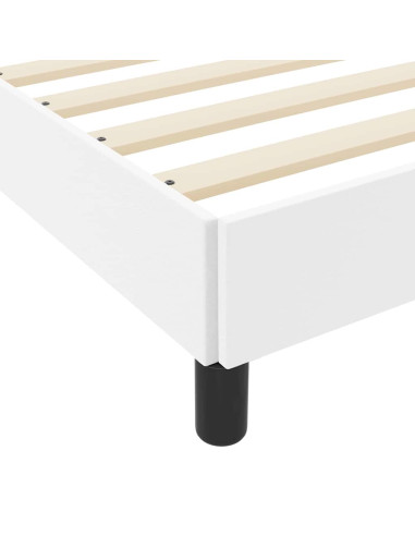 Struttura del letto Bianco Puro 100 x 200 cm Tessuto