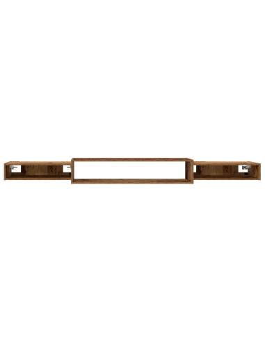 Mobile TV da Parete A parete Legno antico 220 x 28 x 21 cm