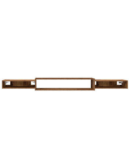Mobile TV da Parete A parete Legno antico 220 x 28 x 21 cm