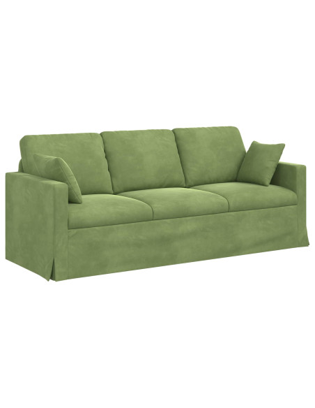Set di divani 2 pcs Verde chiaro 198 x 78 x 80 cm Velluto