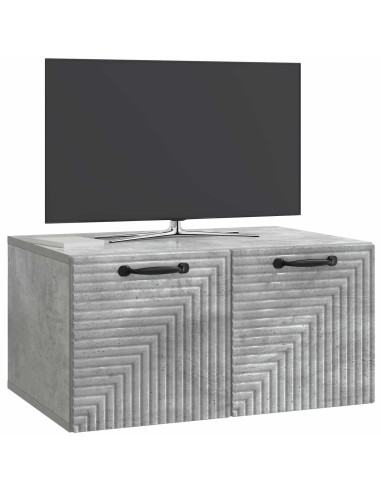 Mobile Porta TV da Muro Grigio Cemento 59,5 x 41 x 30 cm