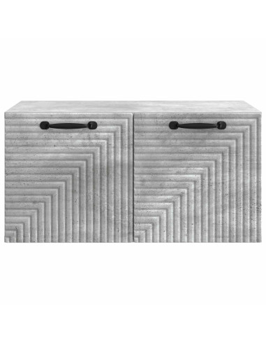 Mobile Porta TV da Muro Grigio Cemento 59,5 x 41 x 30 cm