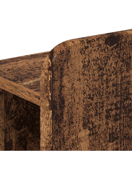 Telaio del letto con storage Legno antico 90 x 190 cm