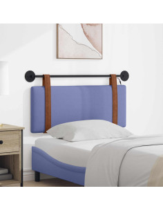 Testiera sospesa Con luce LED Blu jeans PU Antico