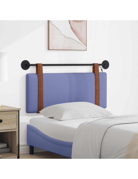 Testiera sospesa Con luce LED Blu jeans PU Antico