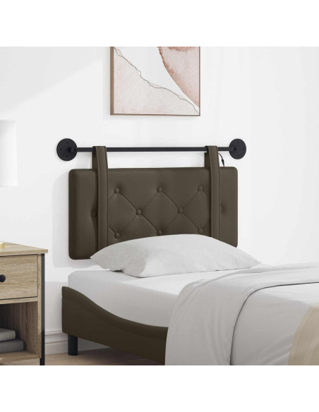 Testiera sospesa Con luce LED Grigio Similpelle