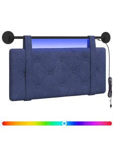 Testiera sospesa Con luce LED Blu Polizia Velluto 2