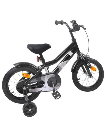 Bicicletta per Bambini 12 Pollici per bambini di 2-4 anni Nero