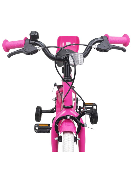 Bicicletta per Bambini 16 Pollici per bambini di 4-6 anni Rosa