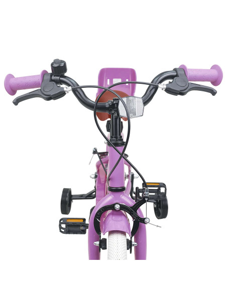Bicicletta per Bambini 16 Pollici per bambini di 4-6 anni Viola
