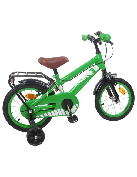 Bicicletta per Bambini 16 Pollici per bambini di 4-6 anni Verde