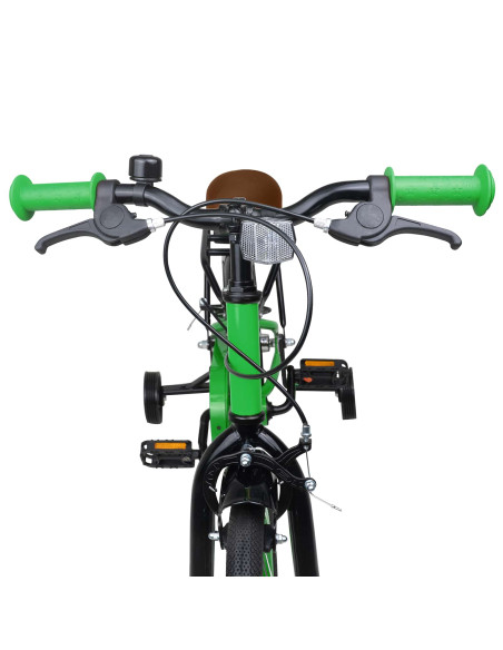 Bicicletta per Bambini 16 Pollici per bambini di 4-6 anni Verde