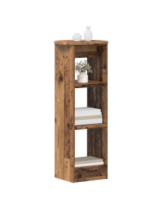Mobile laterale Legno vecchio 40 x 40 x 100 cm 2