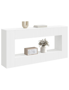 Tavolo consolle Bianco 155 x 29 x 74 cm Legno ingegnerizzato 2
