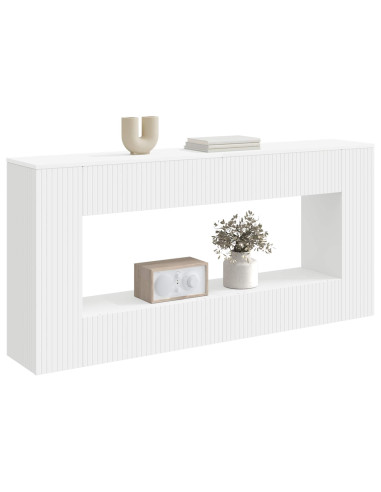 Tavolo consolle Bianco 155 x 29 x 74 cm Legno ingegnerizzato
