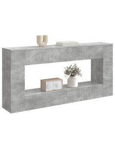 Tavolo consolle Rigato Grigio Cemento 155 x 29 x 74 cm 2