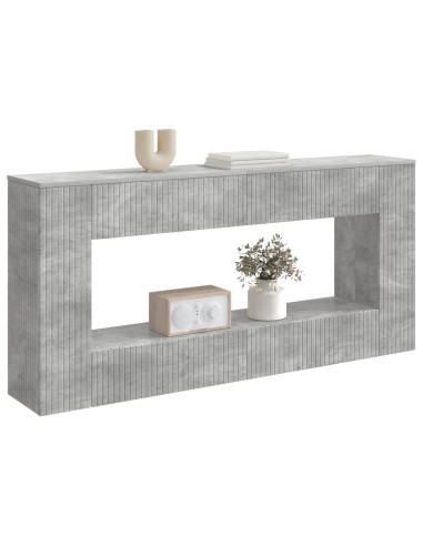 Tavolo consolle Rigato Grigio Cemento 155 x 29 x 74 cm