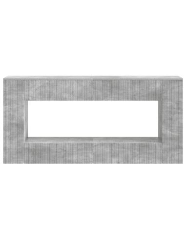 Tavolo consolle Rigato Grigio Cemento 155 x 29 x 74 cm