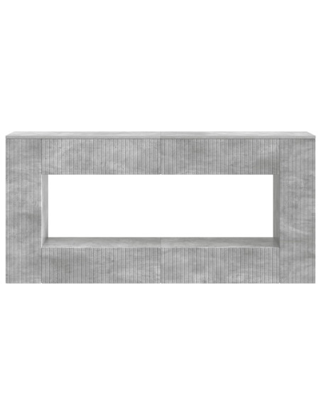 Tavolo consolle Rigato Grigio Cemento 155 x 29 x 74 cm