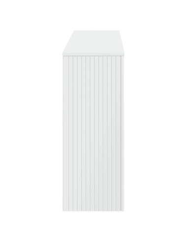 Tavolo consolle Rigato Bianco Lucido 155 x 29 x 74 cm