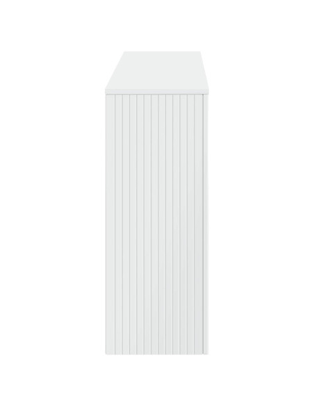 Tavolo consolle Rigato Bianco Lucido 155 x 29 x 74 cm