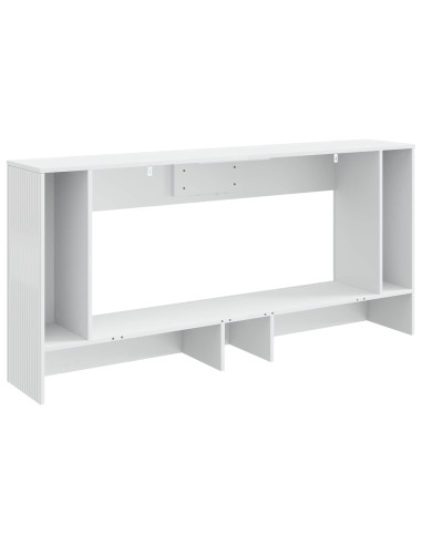 Tavolo consolle Rigato Bianco Lucido 155 x 29 x 74 cm