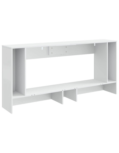 Tavolo consolle Rigato Bianco Lucido 155 x 29 x 74 cm