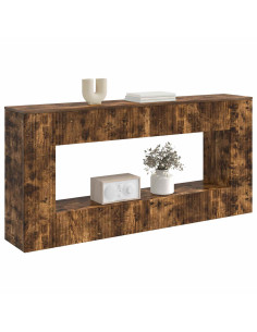 Tavolo consolle Rigato Quercia Affumicata 155 x 29 x 74 cm 2