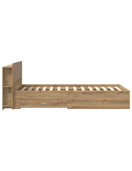 Telaio del letto con storage Rovere Artigianale 80 x 200 cm