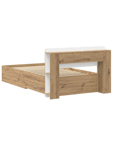 Telaio del letto con storage Rovere Artigianale 80 x 200 cm