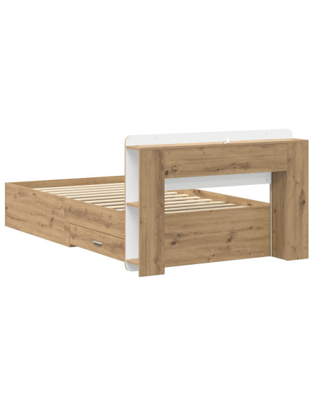 Telaio del letto con storage Rovere Artigianale 80 x 200 cm