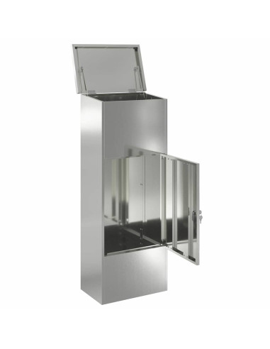 Cassetta per pacchi Nero 44,5 x 29 x 110,5 cm Acciaio zincato